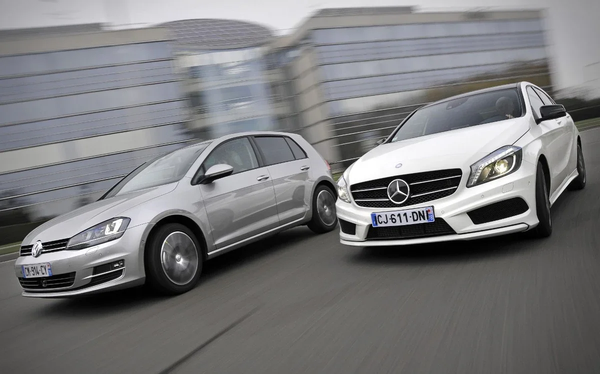 Golf 2024 vs Mercedes Classe A : Conduite et maniabilité - Golf 2024