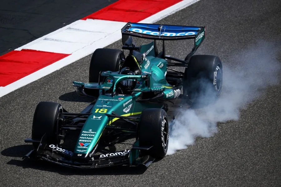 Lance Stroll en difficulté : Aston Martin dans le gravier à Bahreïn - Lance Stroll