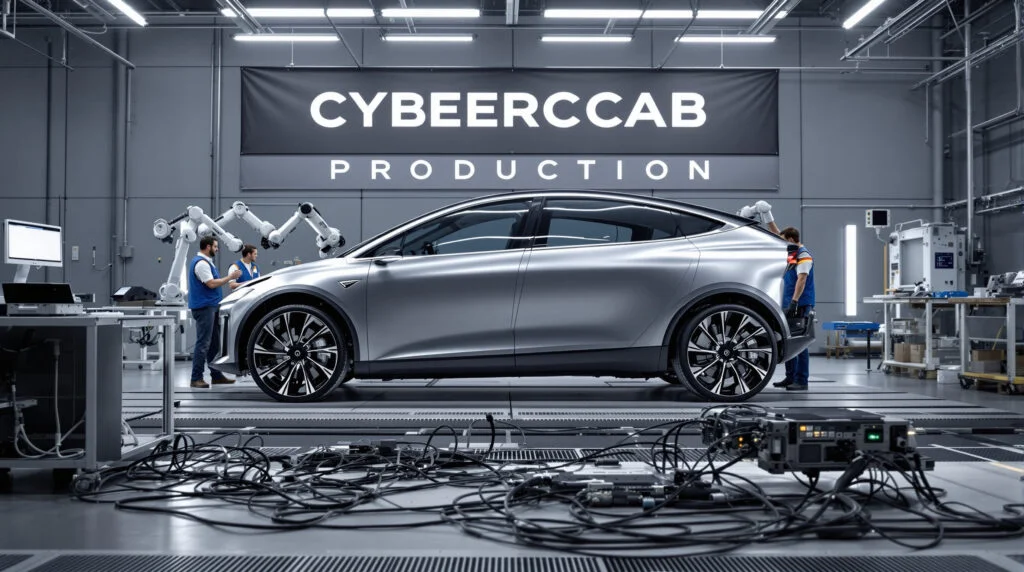 Le Tesla Cybercab est enfin sorti d'usine au Texas - Tesla Cybercab